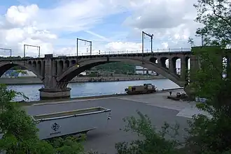 Voies de desserte du port.