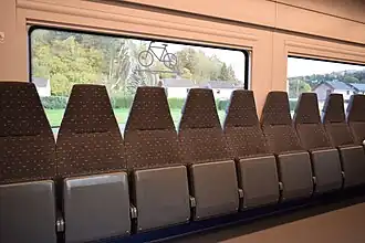 Espace vélos et fauteuils roulants en 2e&nbsp;classe.