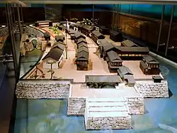 Maquette au musée national d'ethnologie à Leyde aux Pays-Bas.