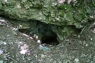 Entrée d'une mine de charbon du Kohlberg.