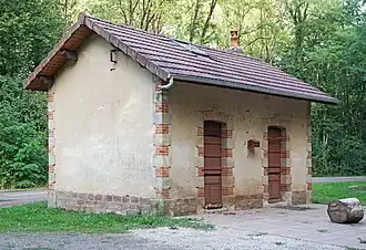 La halte ferroviaire d'Oppenans en 2018.