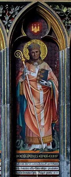 Peinture de saint Domitien, cathédrale Saint-Paul, Liège.