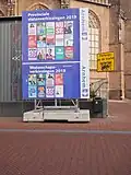 Affiches électorales à Arnhem pour les élections provinciales et les élections de l'Office des eaux le 20 mars 2019.