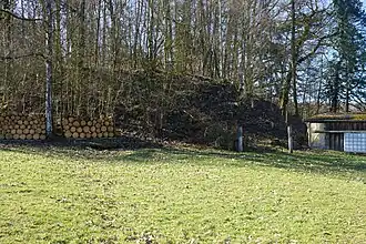 Le terril du puits d'aérage.