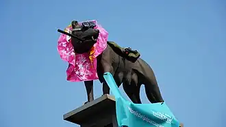 La Louve décorée pour l'occasion.