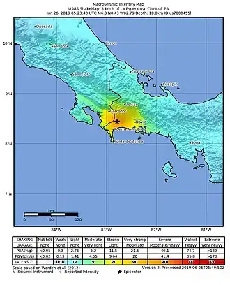 Image illustrative de l’article Séisme de 2019 au Panama
