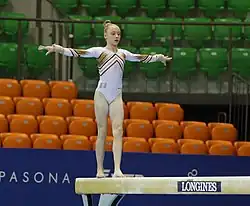 Description de l'image 2019-06-28 1st FIG Artistic Gymnastics JWCH Women's All-around competition Subdivision 2 Balance beam (Martin Rulsch) 143.jpg.
