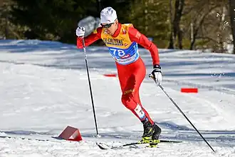 skieur de l'équipe de Chine