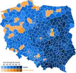 Premier tour de l'élection présidentielle polonaise de 2020.