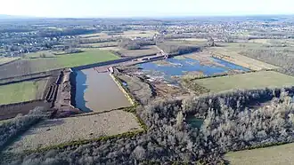 Le sablière du Bourset (GDFC) à Saint-Germain, en 2022.