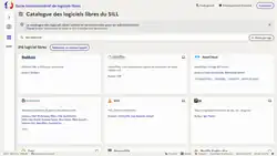 Capture du site du socle interministériel de logiciels libres en octobre 2022