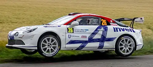 A110 R-GT au Rallye de Bohème 2022