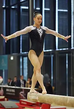 Description de l'image 2023-02-17 All-around competition 2 Balance beam at Luxembourg Open 2023 (Martin Rulsch) 130.jpg.