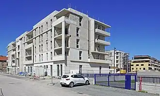 Immeuble en construction.