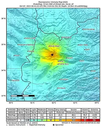 Image illustrative de l’article Séismes de 2023 à Hérat