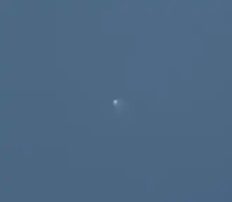 Vue en proche infrarouge (850 nm) de la comète en plein jour à Marseille, le 3 octobre 2024.