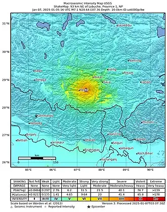Image illustrative de l’article Séisme de 2025 au Tibet