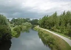 La véloroute à Flixecourt.