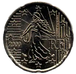 20 centimes d'euro.