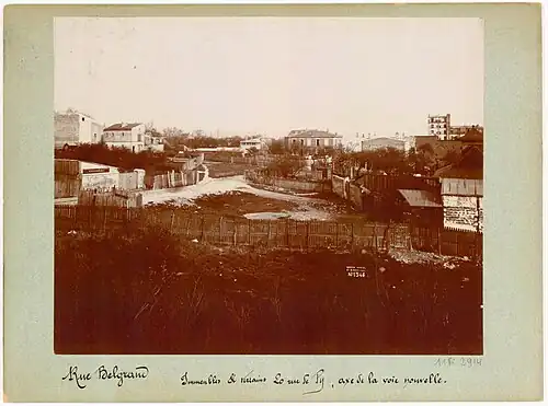 Le 20 rue de la Py vers 1870 (photographie de Charles Marville).
