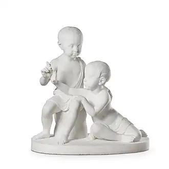 1839 Enfants jouant avec un papillon (Barcelone, Musée Frederic Marès)