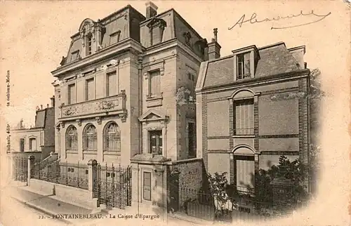 Façade principale vue latéralement, au tournant du XXe&nbsp;siècle.