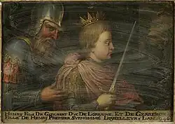 Henri&nbsp;Ier, fils de Gislebert de Lotharingie, Musée des Offices, XVIIe&nbsp;siècle.