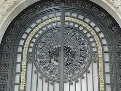 Porte en fer forgé - Détail