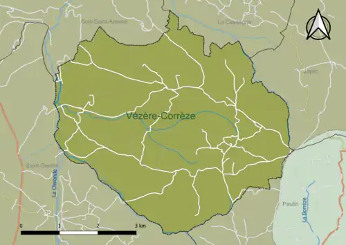 Carte en couleur présentant le(s) SAGE couvrant le territoire communal