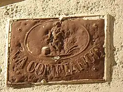 Plaque d'assurance de La Confiance (XVIIIe&nbsp;siècle).