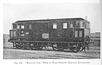 locomotives-fourgon de la sous-série E 9 à 11 construite sur la même base.