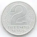 2 DEUTSCHE MARK (aluminium, 1957)