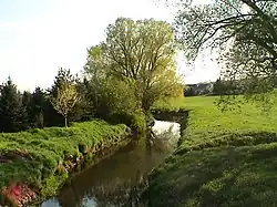 À Neukirchen avant la construction de la digue en 2005