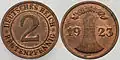2 rentenpfennig (1923.