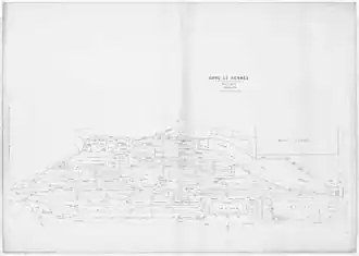 Plan de la gare en 1887.