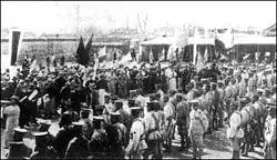 les manifestants face à la police de Duan Qirui