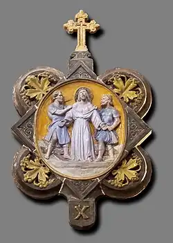 X "Jésus est dépouillé de ses vêtements"