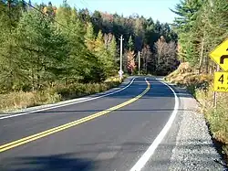 La route 327 à Harrington.