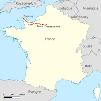 Voir la carte de la ligne.