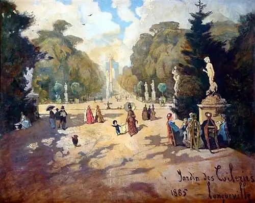 Jardin des Tuileries - Paris, 1885