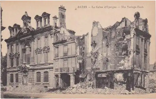 Ruine de l’hôtel de la Caisse d'épargne de Reims
