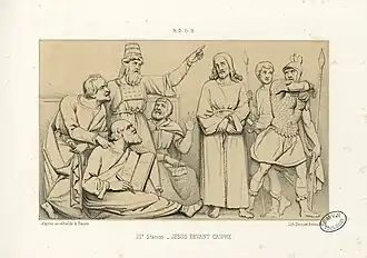 Jésus devant Caïphe.