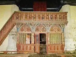 Chapelle Saint-Nicolas de Priziac : le jubé.