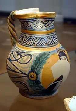 Broc en faïence du XVIe&nbsp;siècle