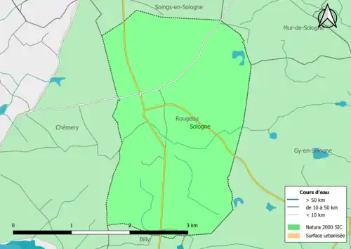 La commune est incluse dans le site Natura 2000 « la Sologne ».
