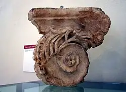 Volute d'un chapiteau ionique (Ier&nbsp;siècle).