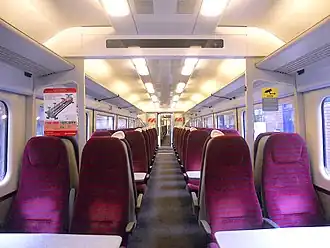 L'intérieur de la classe standard rénové