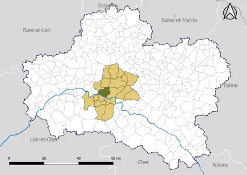 Saint-Denis-de-l'Hôtel dans la communauté de communes des Loges en 2020.