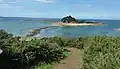 L'Île Stérec vue depuis la Pointe de Barnénez.