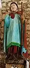 Chapelle Notre-Dame-de-Trémor ː statue de saint Guénolé.